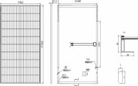 1 Stück Solarmudul Solarplatte Photovoltaikmodul...